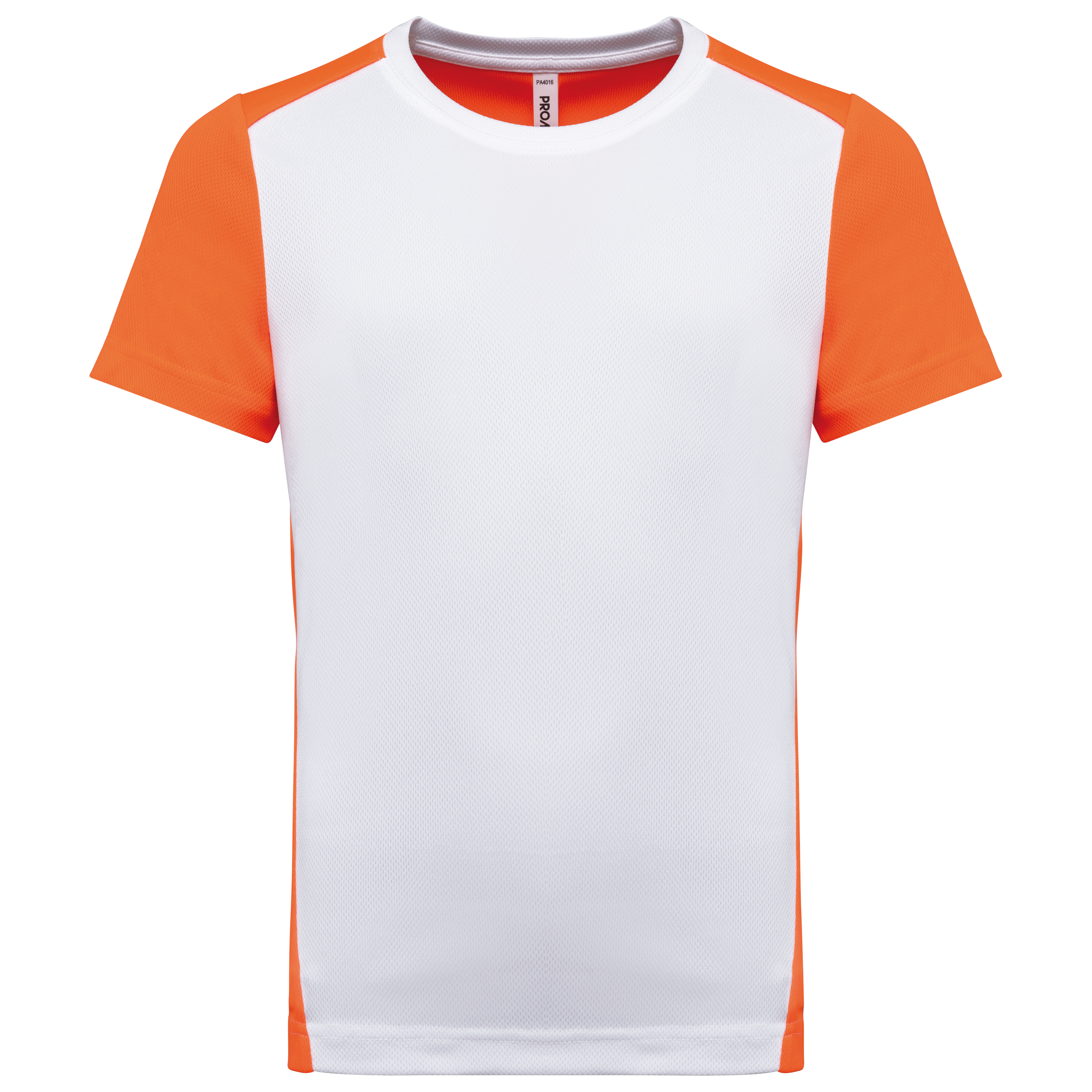 White / Fluorescent Orange