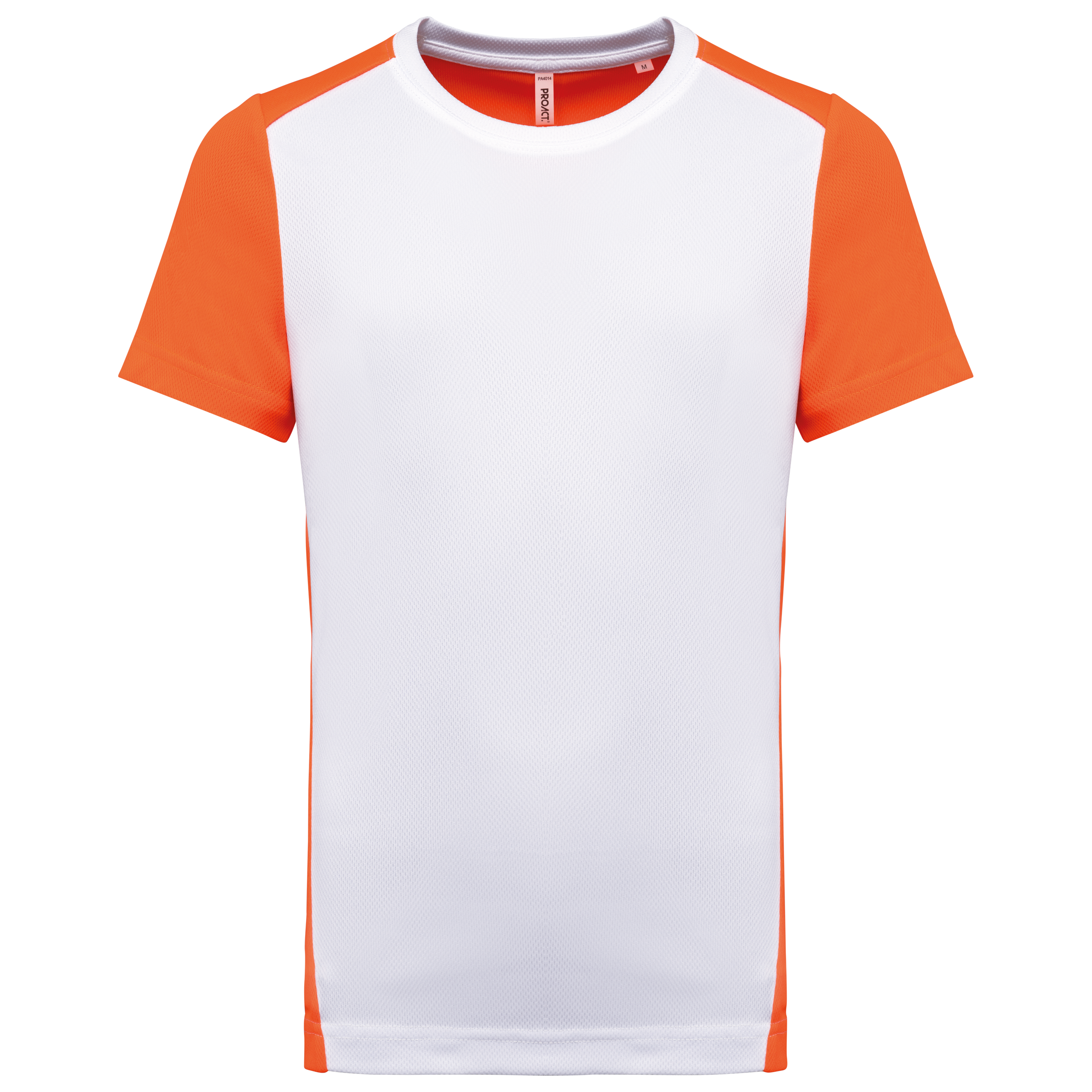 White / Fluorescent Orange