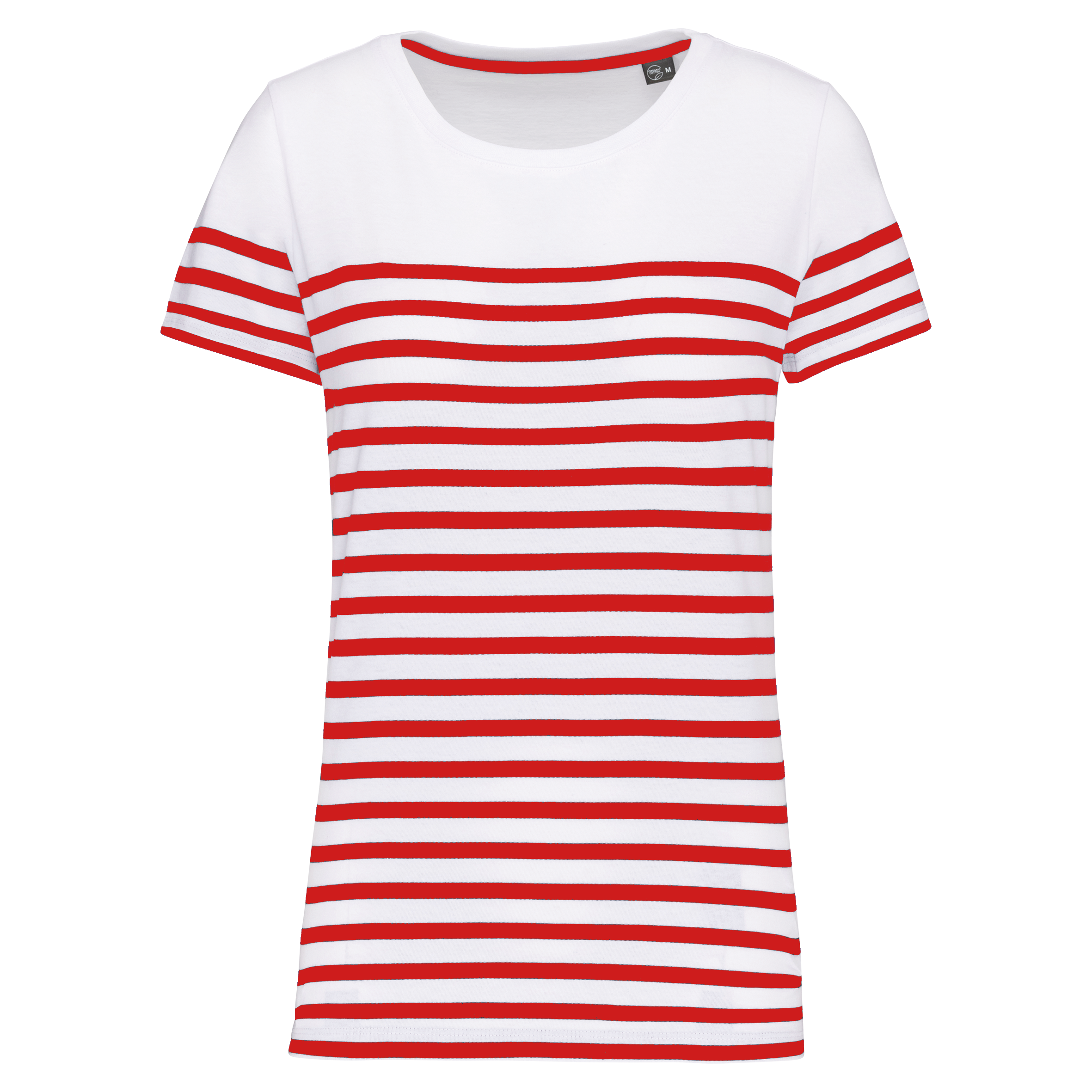 White / Red Stripe