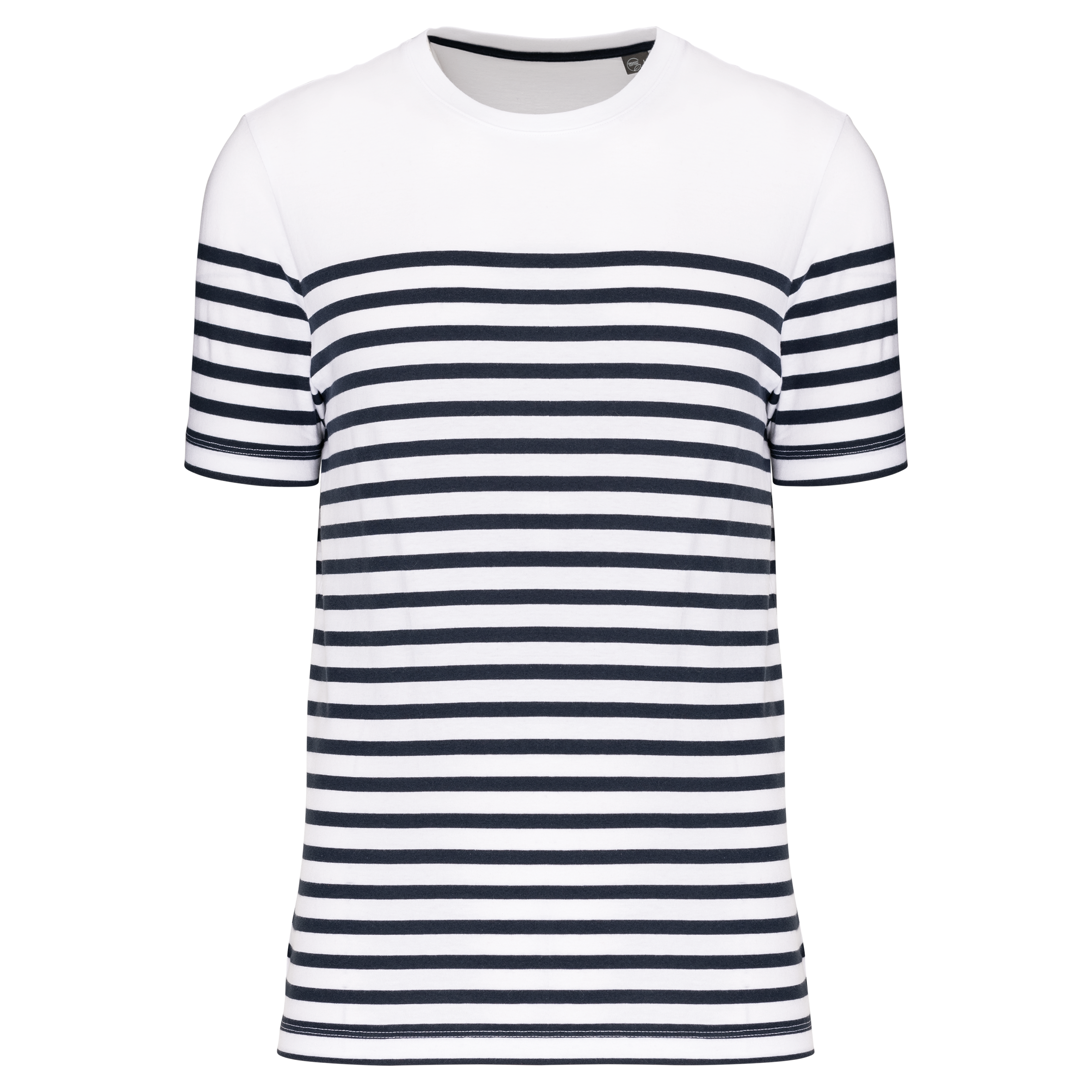 White / Navy Stripes