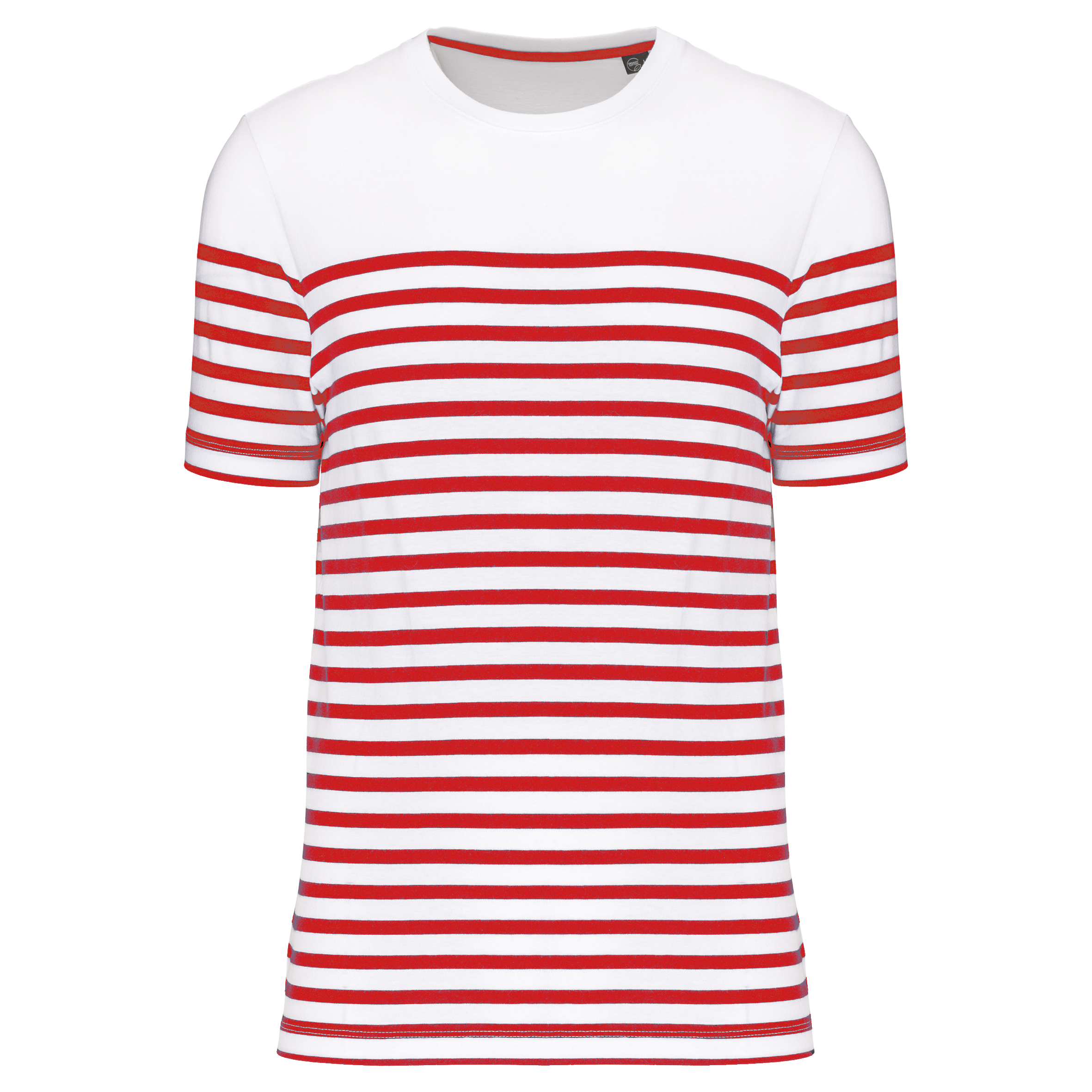White / Red Stripe