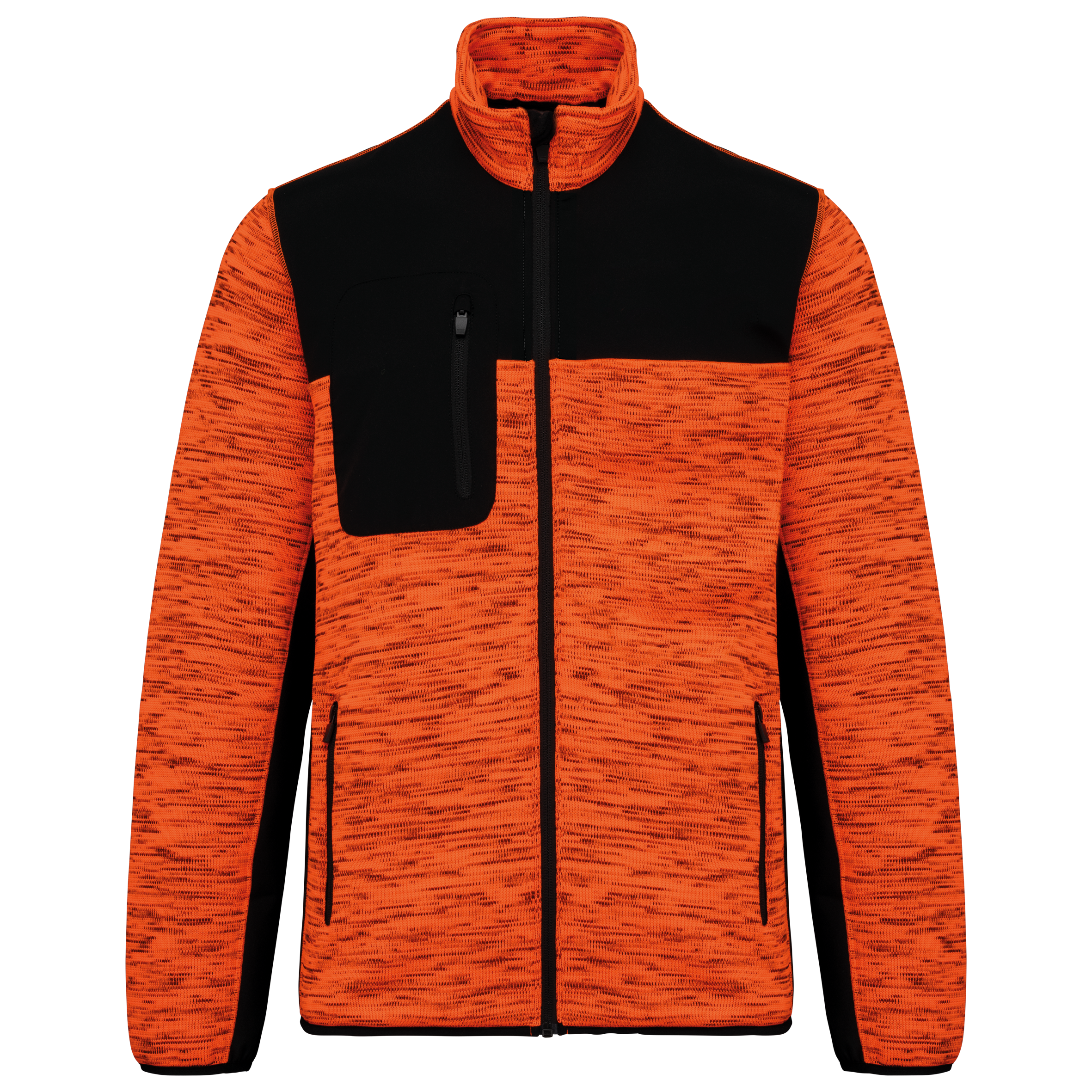 Fluorescent Orange Melange / Black