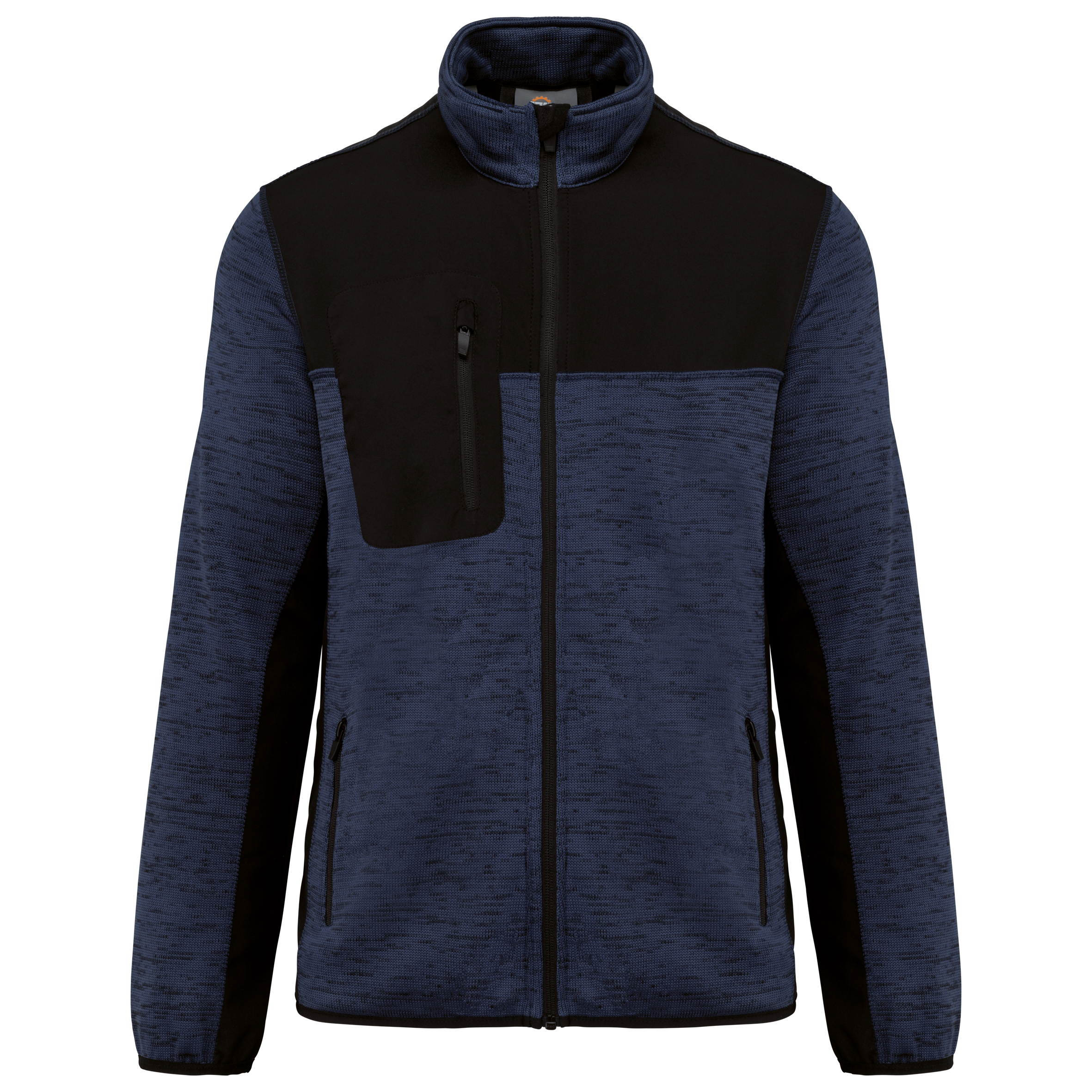 Navy Melange / Black
