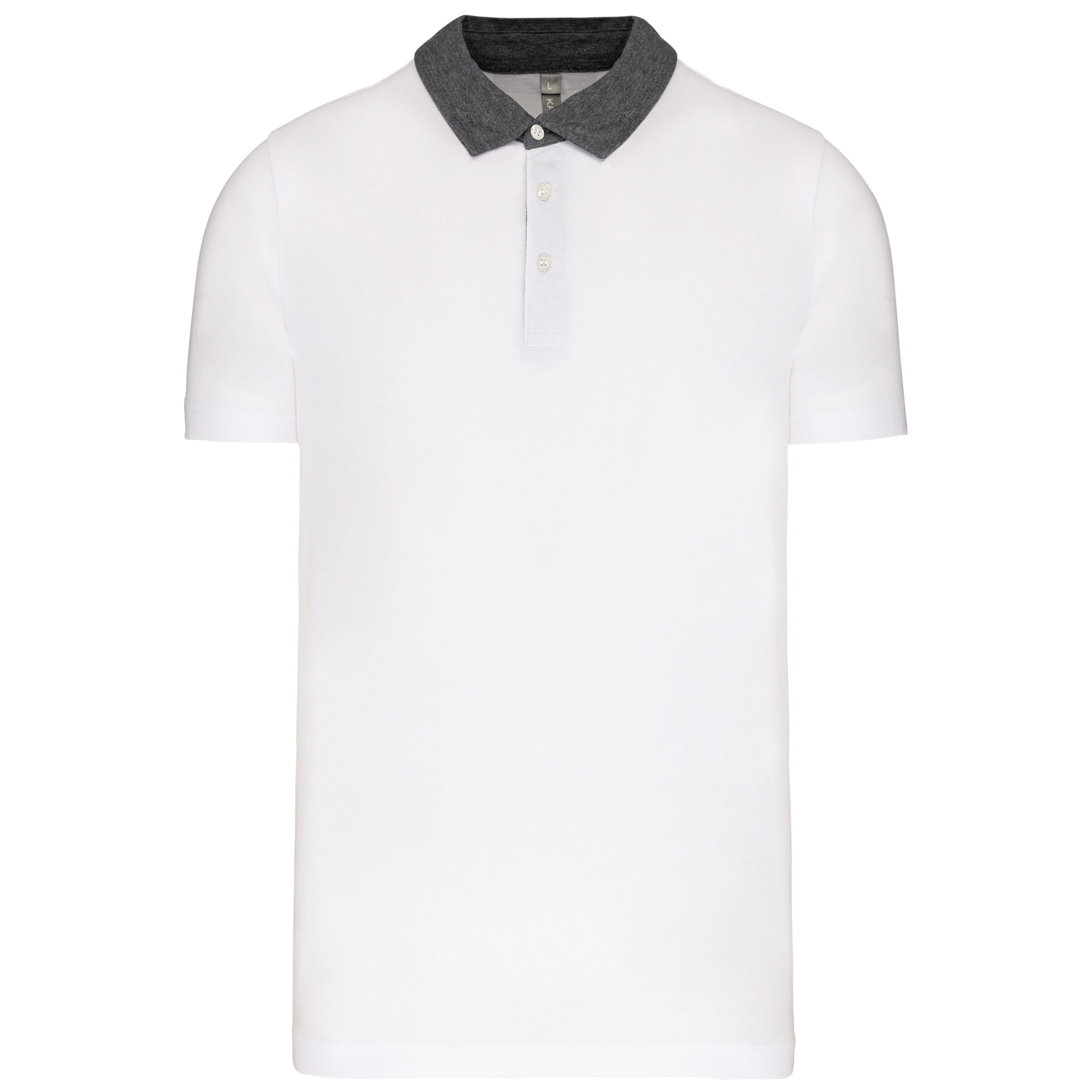 White / Dark Grey Heather