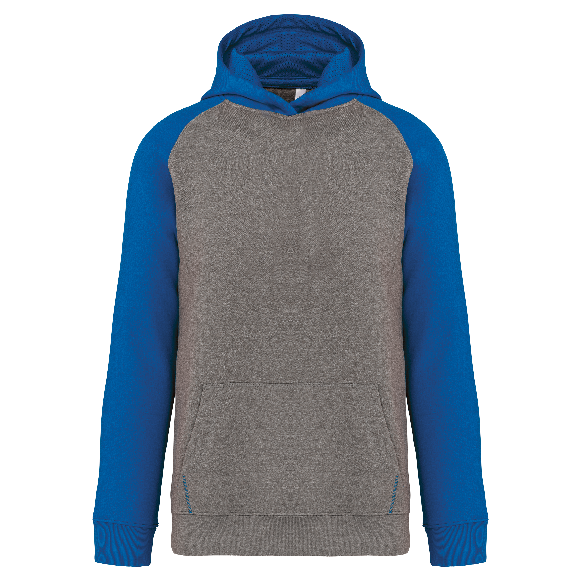 Grey heather/Sporty royal blue