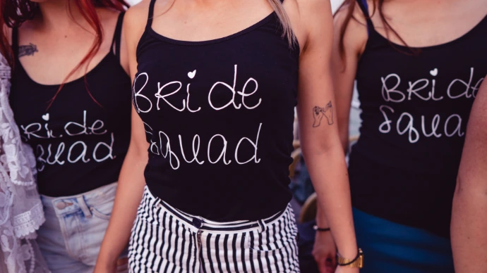 Enterrement de vie de jeune fille t-shirt personnalisé