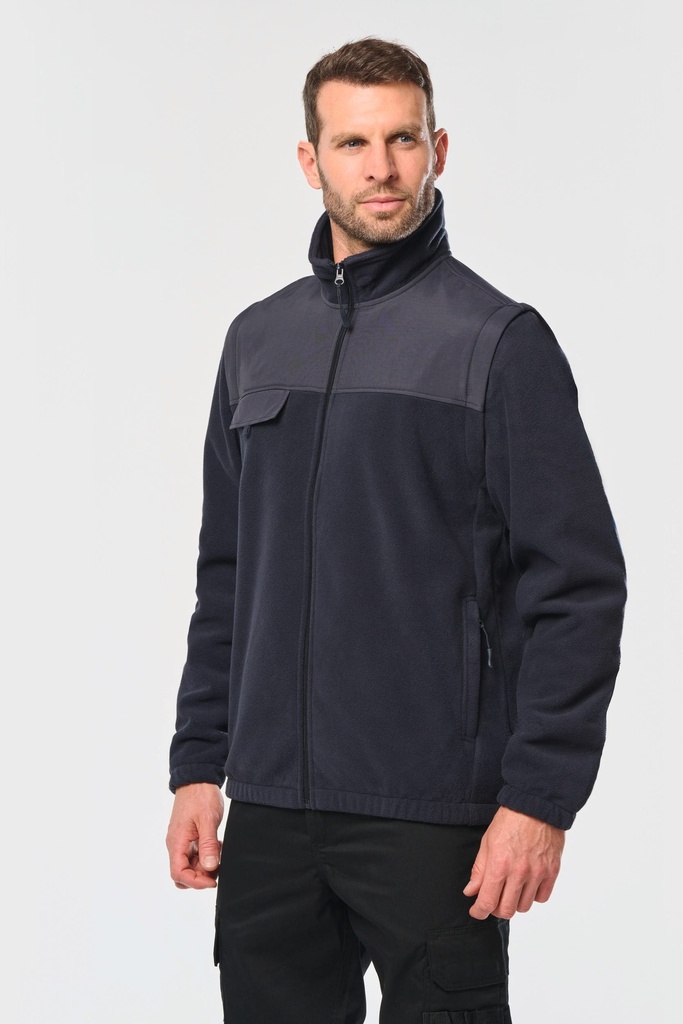 Veste polaire manches amovibles homme (S)