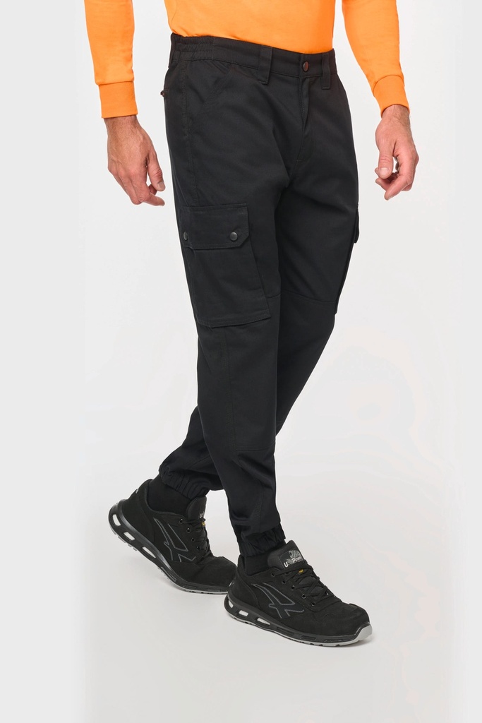 Pantalon cargo unisexe avec bas élastiqué (38 FR)