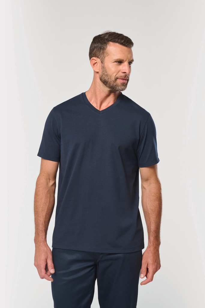T-shirt écoresponsable col V antibactérien homme (S)