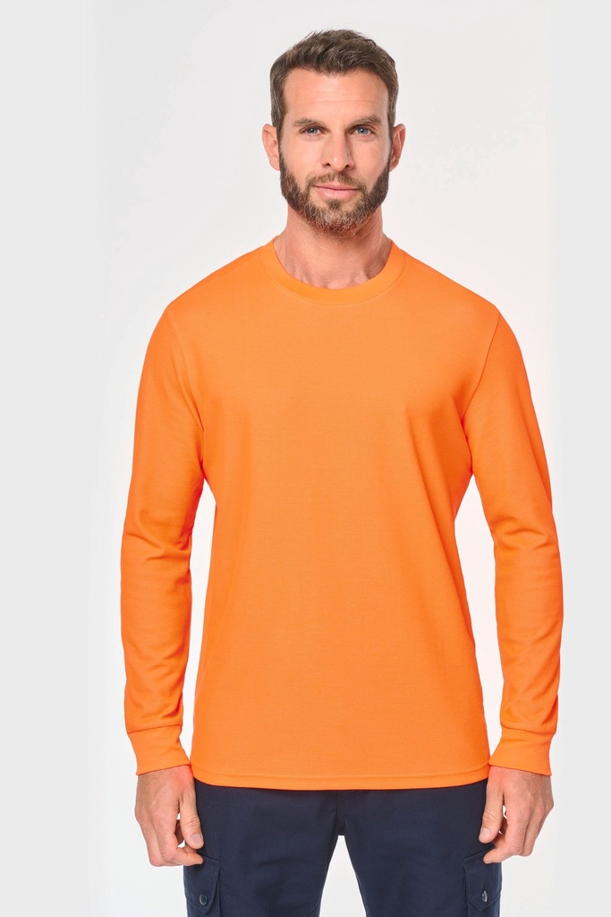 T-shirt unisexe écoresponsable manches longues coton/polyester (XS)