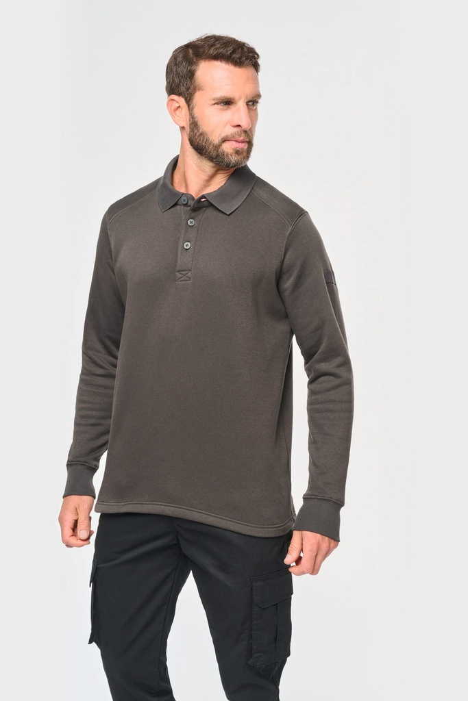 Sweat-shirt col polo homme (XS)