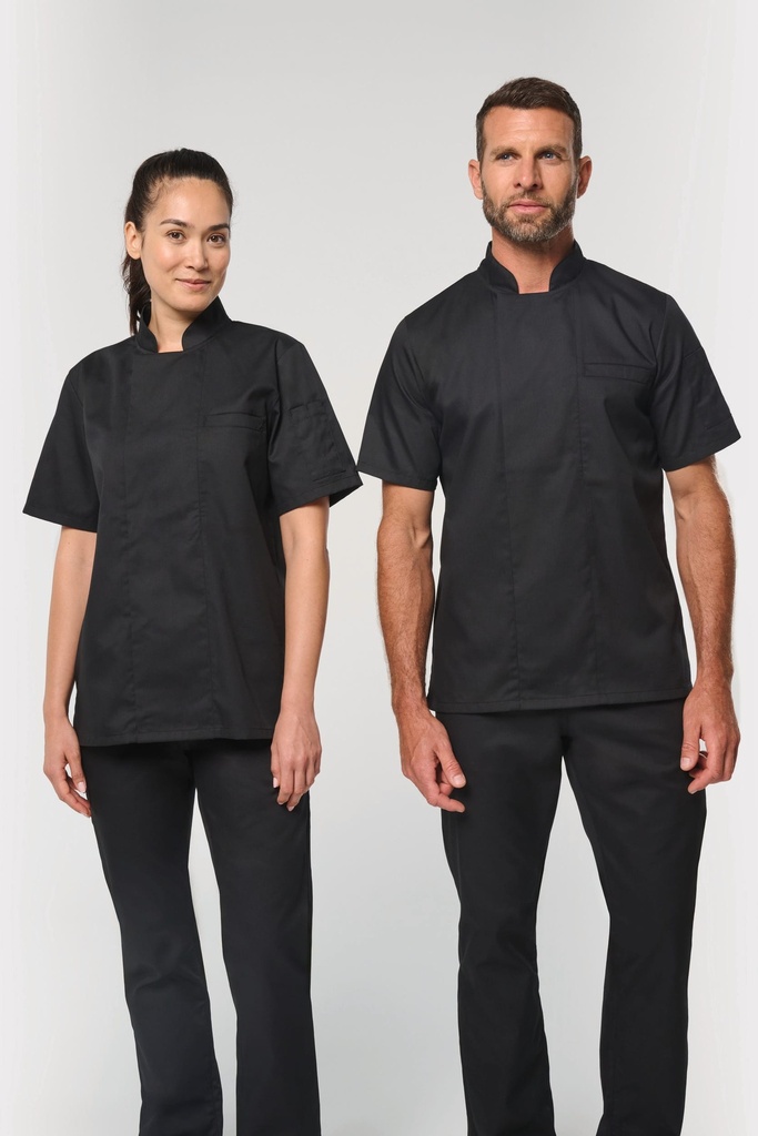 Veste de cuisine écoresponsable manches courtes unisexe (XXS)