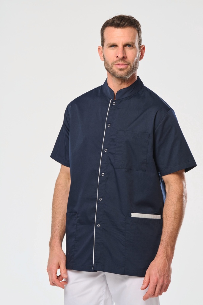 Blouse polycoton avec boutons-pression homme (S)