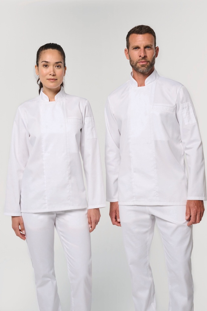 Veste de cuisine écoresponsable et respirante manches longues unisexe (XXS)