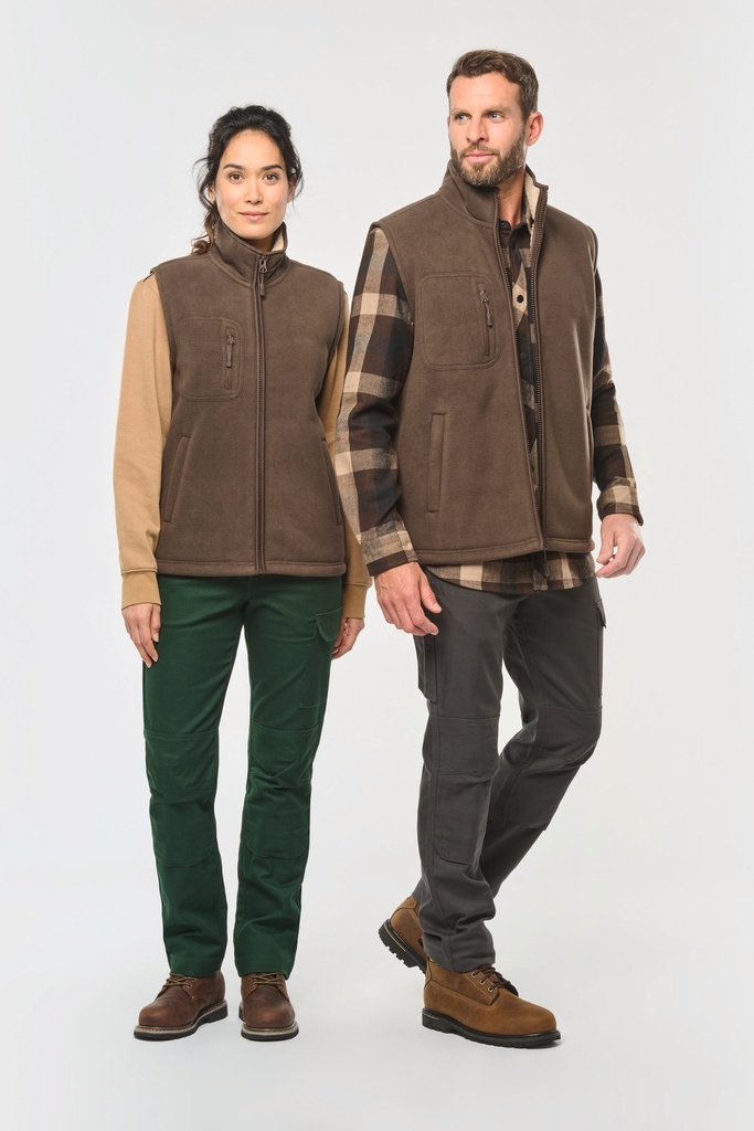 Bodywarmer polaire avec intérieur sherpa unisexe (XS)