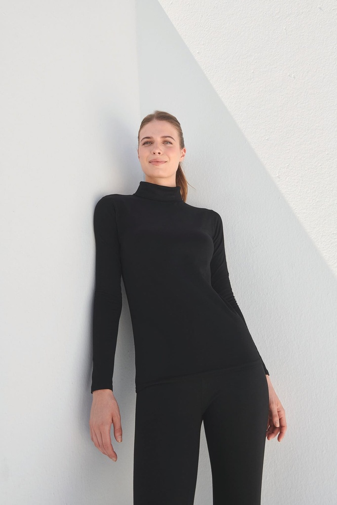 T-shirt Femme col roulé Feel Good (XS)
