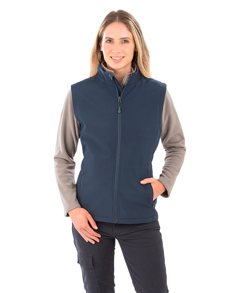 Bodywarmer softshell femme recyclé (XS)