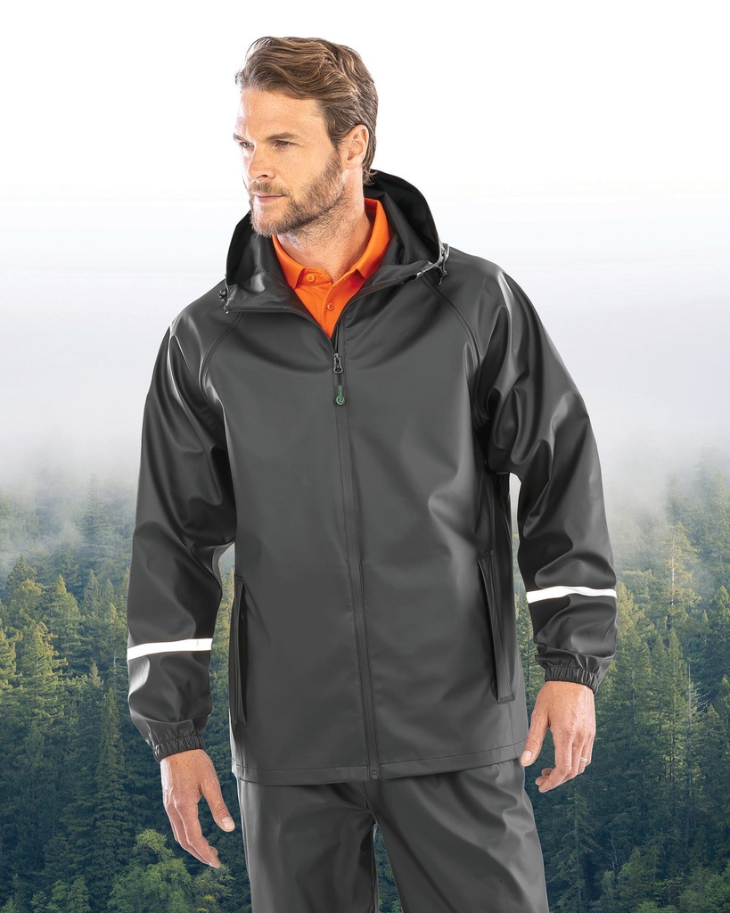 Veste imperméable Prism PU avec bandes réfléchissantes (S)