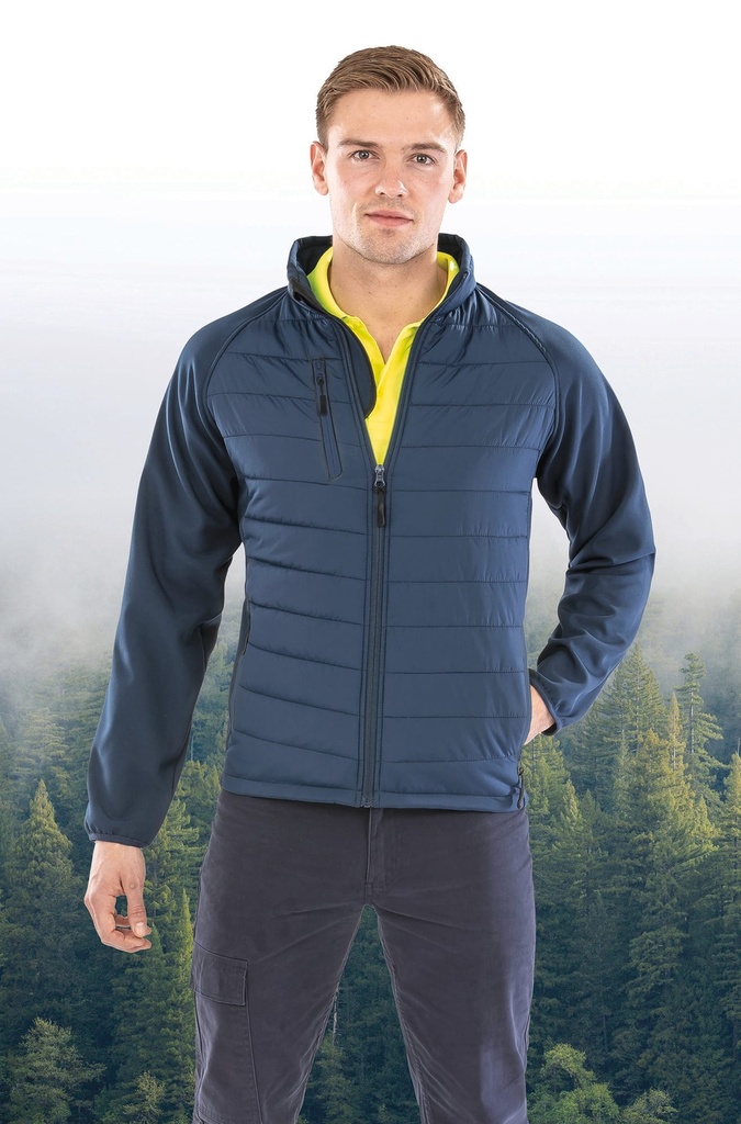 Veste softshell rembourrée black compass recyclée (XS)