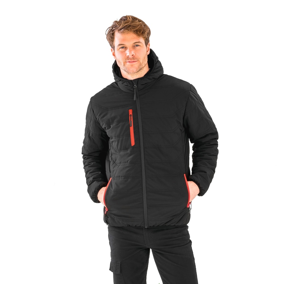 Veste matelassée black compass recyclée (XS)