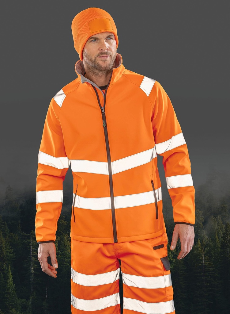Veste softshell de sécurité recyclée (S)