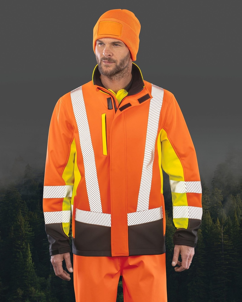 Veste softshell de sécurité recyclé 3 couches (S)