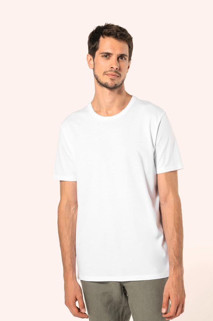 T-shirt Supima® col rond manches courtes homme (S)
