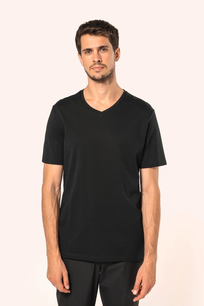 T-shirt Supima® col V manches courtes homme (S)