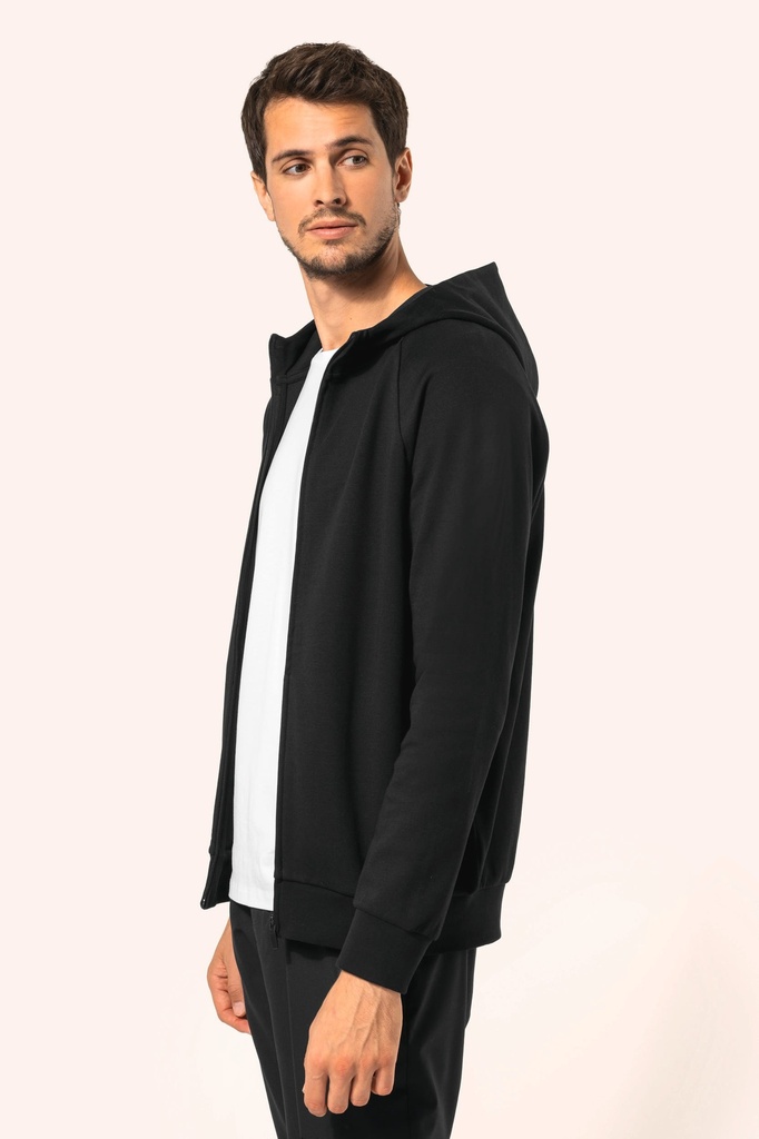 Veste zippée à capuche homme (S)