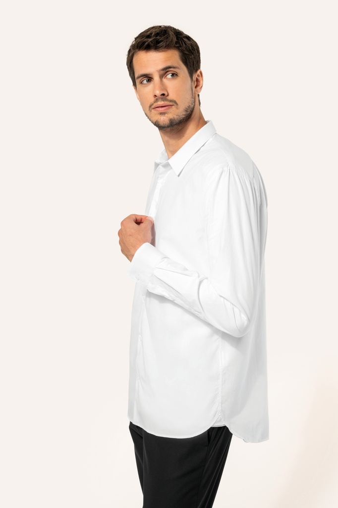 Chemise popeline manches longues homme (S)