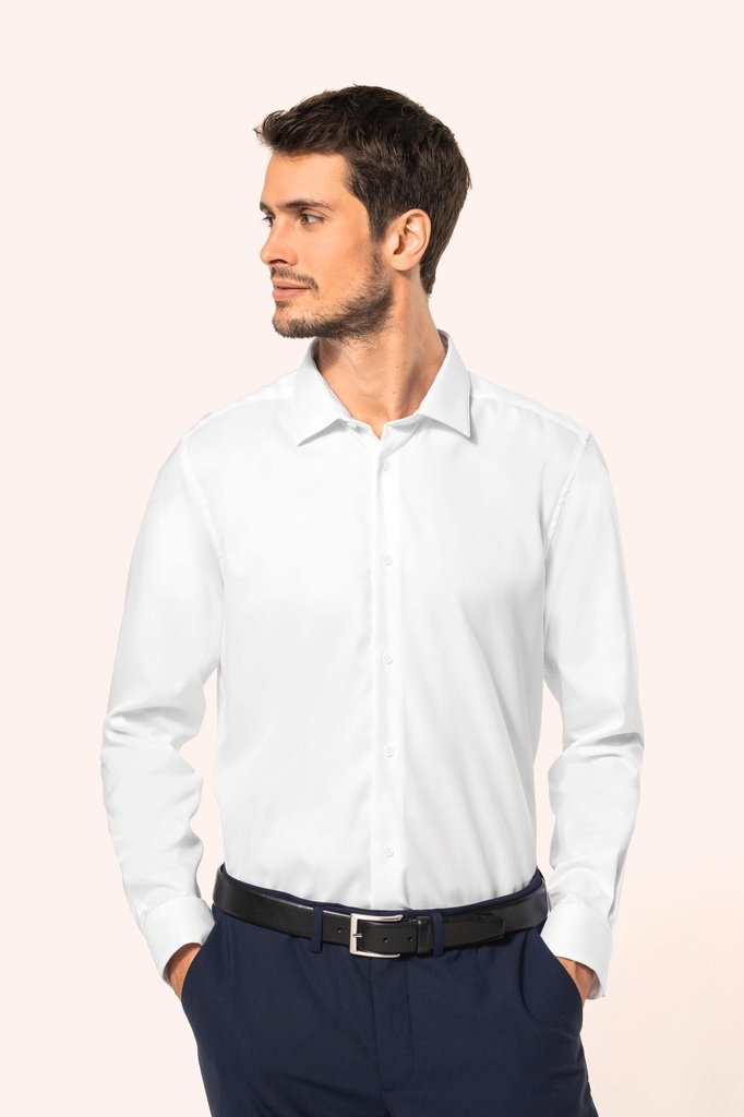 Chemise Oxford pinpoint manches longues homme (S)