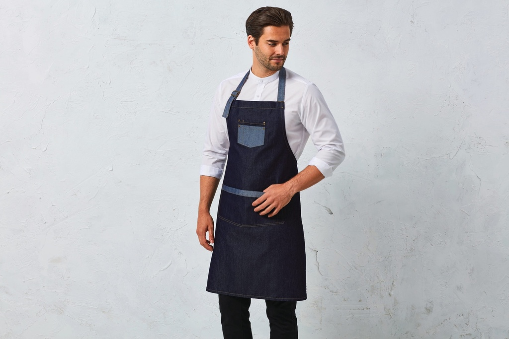 [PR127] Tablier Denim à bavette "Domain"