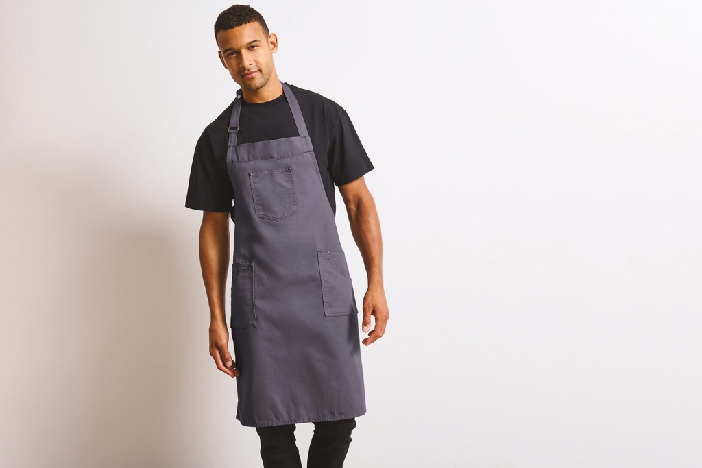 [PR132] Tablier à bavette "Chino"