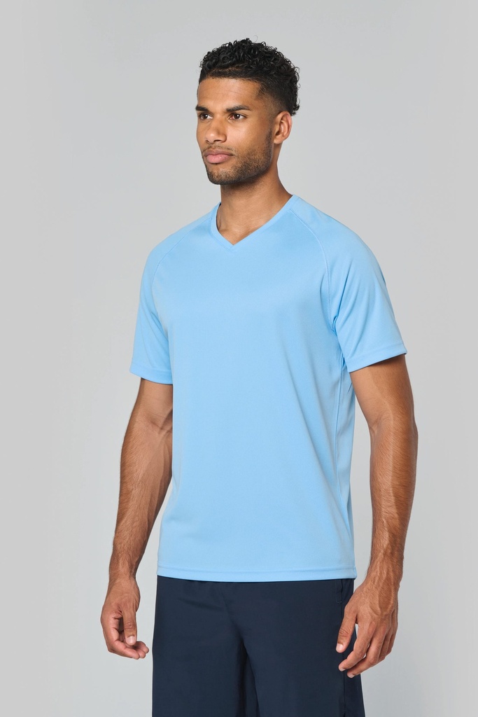T-shirt de sport manches courtes col v homme (XS)