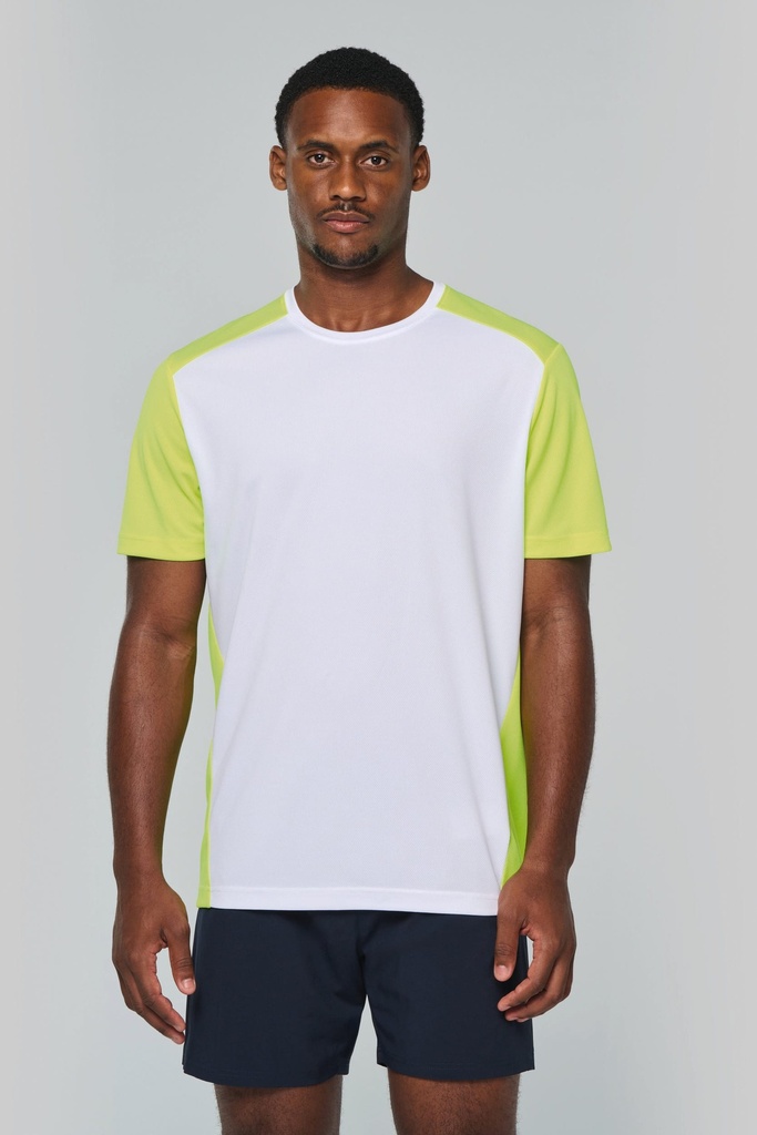 T-shirt de sport écoresponsable bicolore homme (XL​)