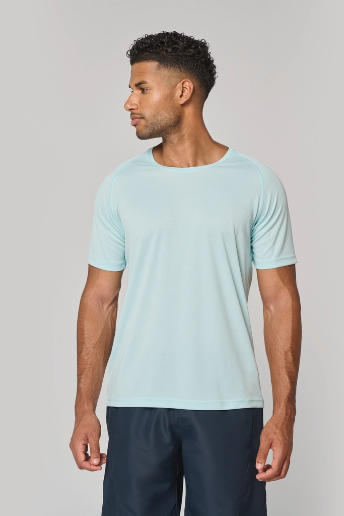 T-shirt de sport à col rond recyclé homme (XS)