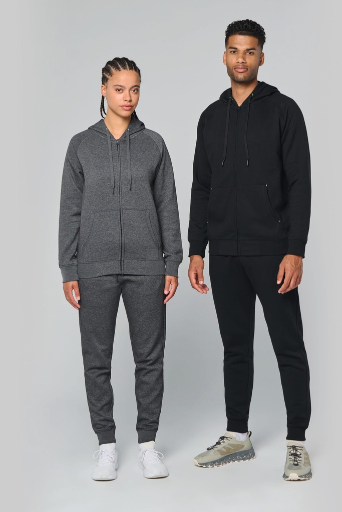 Veste zippée à capuche unisexe (XS)