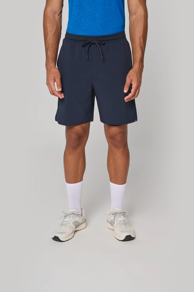 Short écoresponsable 2 en 1 avec sous short intégré homme (XS)
