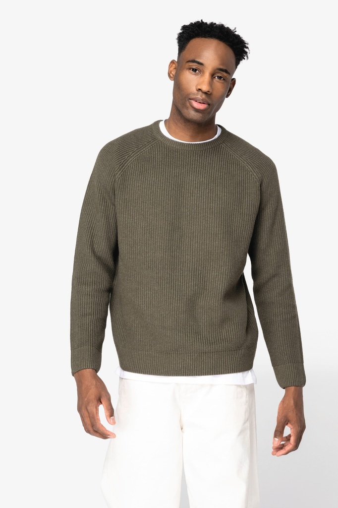 Pull écoresponsable à grosses mailles homme (S)