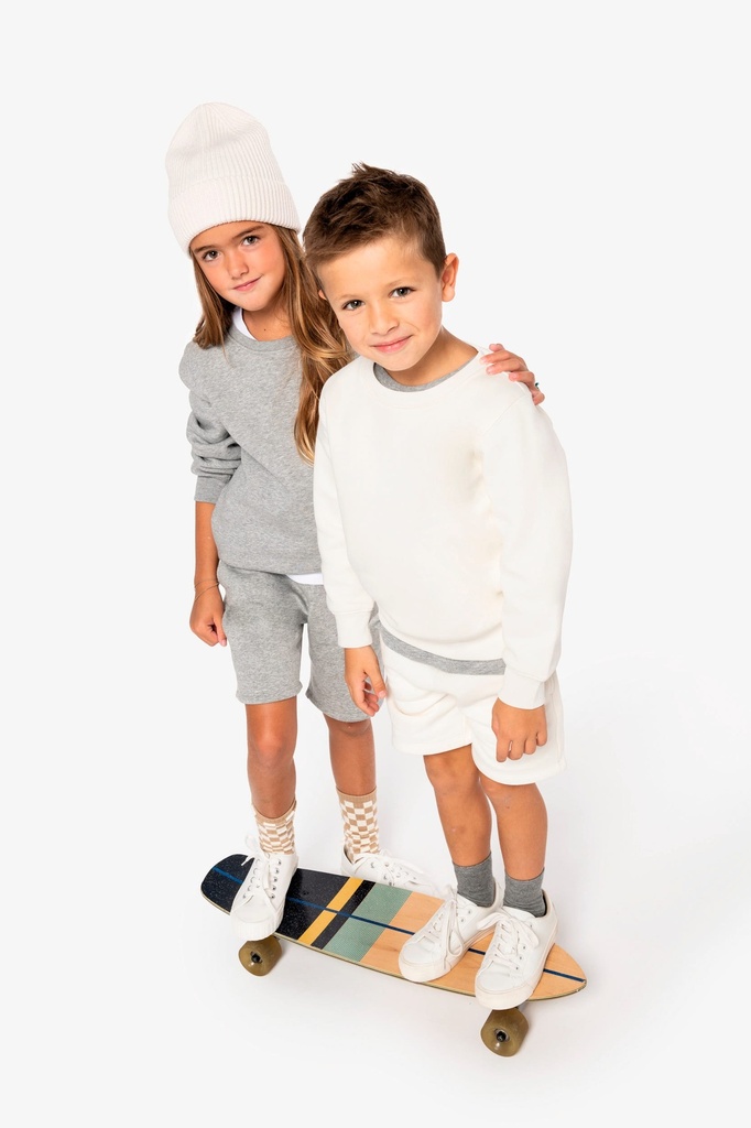 Sweat-shirt écoresponsable à col rond enfant (12/14 ans)