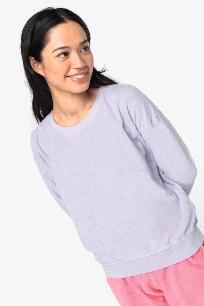 Sweat-shirt écoresponsable en éponge femme (XS)