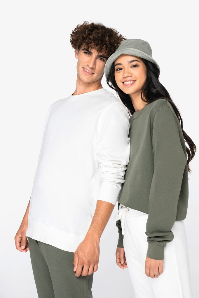 Sweat-shirt écoresponsable à col rond French Terry unisexe (XXS)