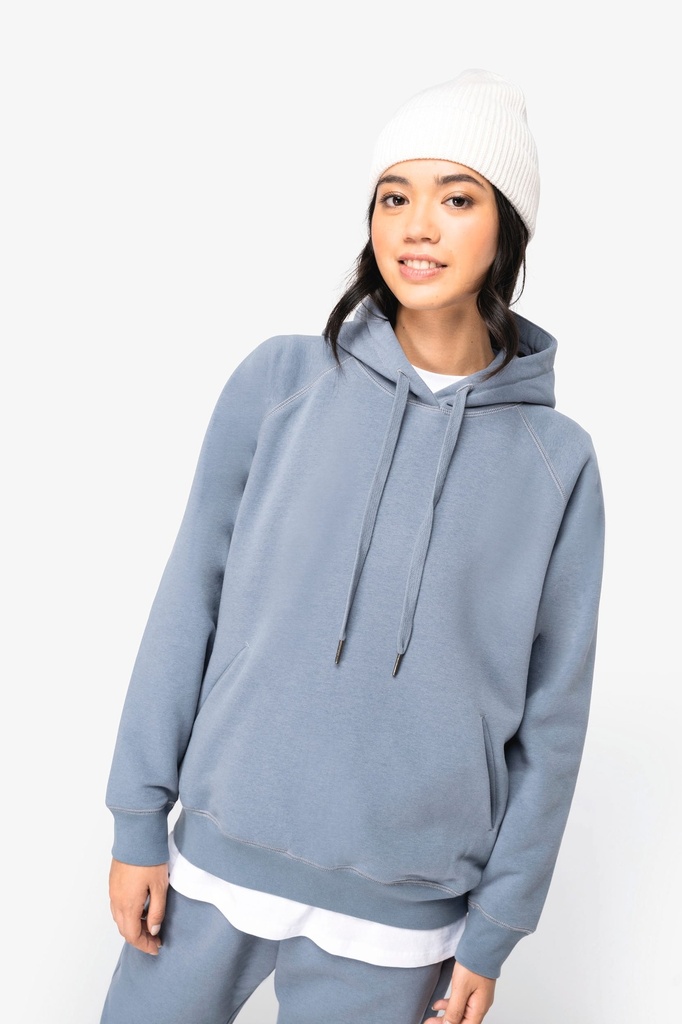 Sweat-shirt écoresponsable à capuche raglan femme (XS)