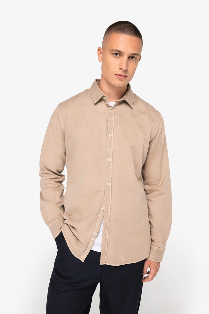 Chemise écoresponsable délavée homme (S)