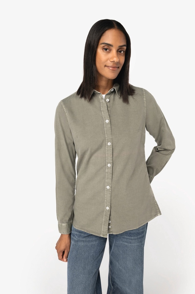 Chemise écoresponsable délavée femme (XS)