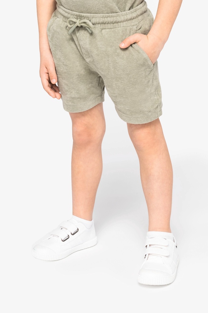Short écoresponsable en éponge garçon (10/12 ans)
