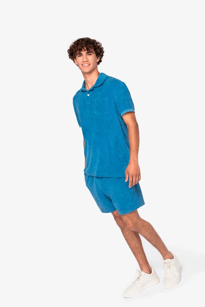 Polo écoresponsable en éponge homme (XS)