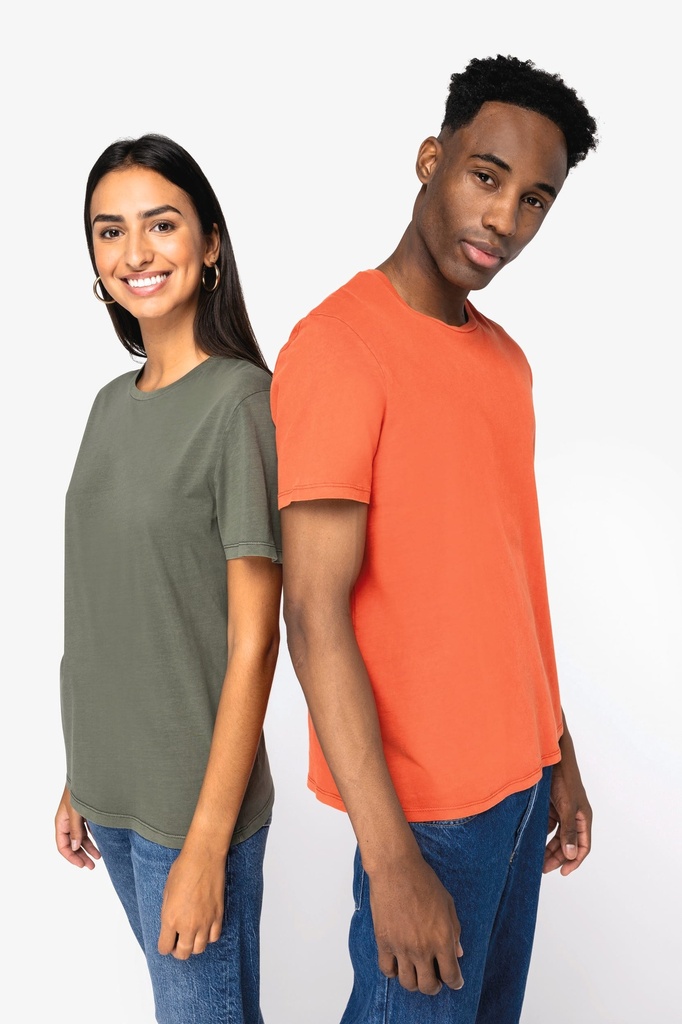 T-shirt écoresponsable délavé unisexe (XXS)