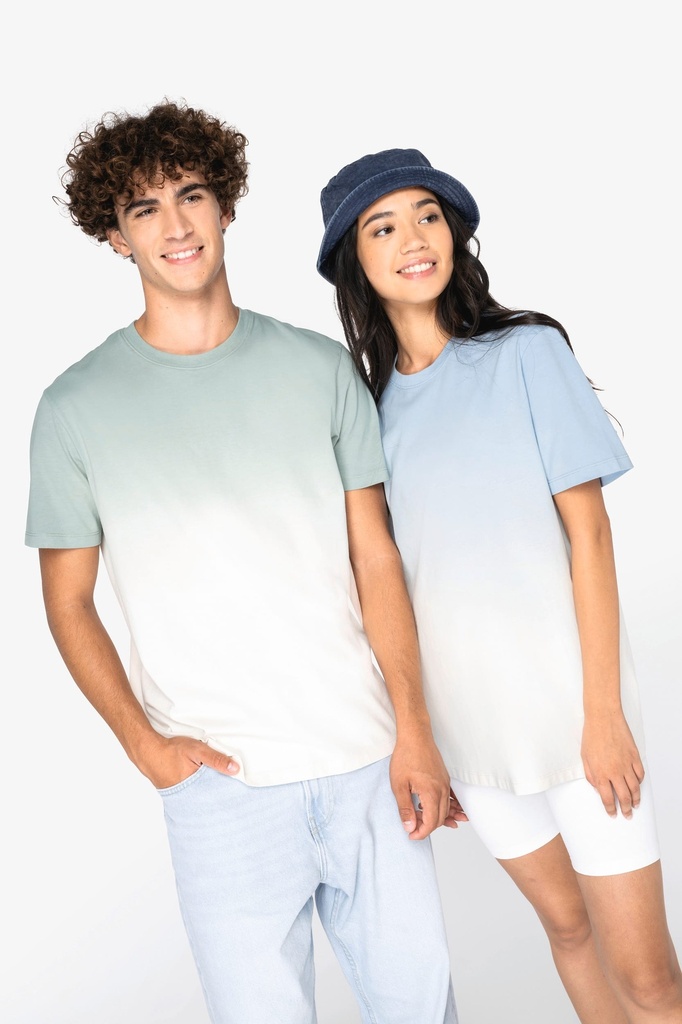 T-shirt écoresponsable Dip Dye unisexe (XXS)