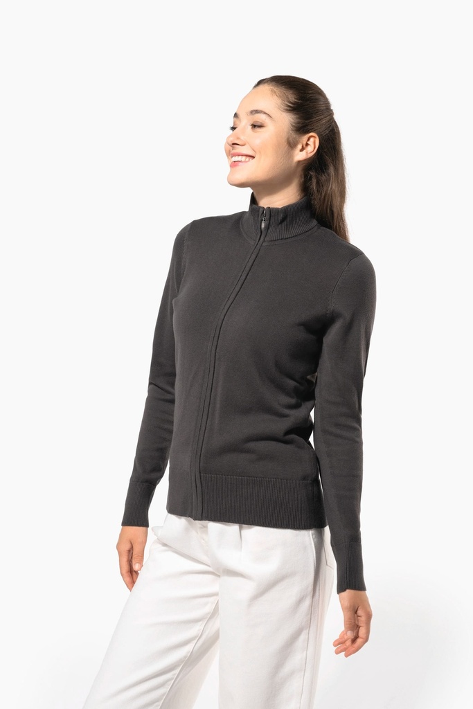 Cardigan zippé femme (XS)